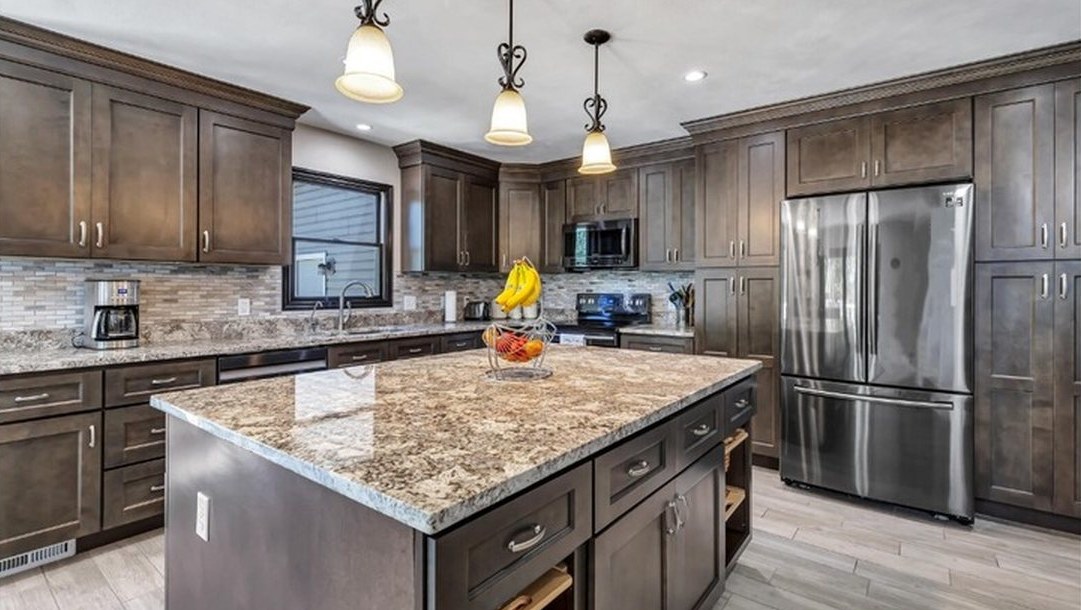 Kitchen cabinetry in Brooklyn Slate finish